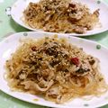 赤い電話's cooksnap of when they made 簡単＊ピリ辛高菜と豚肉の春雨炒め.