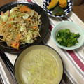 ぐりtoぐら's cooksnap of when they made レンジで簡単♪つるむらさきのおひたし.