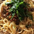 under_sun's cooksnap of when they made 大葉と納豆の和風パスタ.