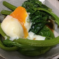 葉月優希's cooksnap of when they made つるむらさきのおひたし温玉乗せ.