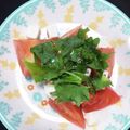みりん調味料's cooksnap of when they made トマトとモッツァレラチーズ、大葉のサラダ.
