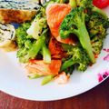 かわゆう1211's cooksnap of when they made 鮭・ブロッコリーのピリ辛炒め♪.