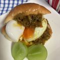 くまみほ99's cooksnap of when they made フライパンひとつでパパっと挽肉なすカレー.
