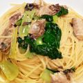 ひまわりころりん's cooksnap of when they made プロ直伝！サバと菜の花のペペロンチーノ.