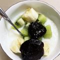 ☆yopipi's cooksnap of when they made キウイとバナナのフルーツヨーグルト♪.