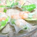 kuikomi's cooksnap of when they made えびとパクチーときゅうりだけ☆生春巻き.