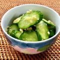 お料理ニャロメ's cooksnap of when they made 超簡単！きゅうりの甘酢漬け.