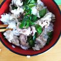 おとーちん's cooksnap of when they made レモンでさっぱり！簡単ガッツリ塩ダレ豚丼.