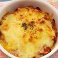 tsumusio's cooksnap of when they made オムライス風簡単トマトソースドリア.