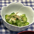 はちみつこぐま's cooksnap of when they made ＊きゅうりとみょうがの酢の物＊.