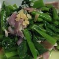 クック8W4H9J☆'s cooksnap of when they made つるむらさきのペペロンチーノ.