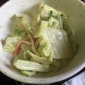 ゆ0518か's cooksnap of when they made 白菜とカニカマのサラダ.