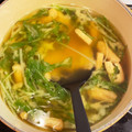 ちーーーママ's cooksnap of when they made 水菜と厚揚げの味噌汁.