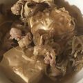クックZ8J4H4☆'s cooksnap of when they made ✩.*˚豚の小間切れ肉で肉豆腐風炒め煮.