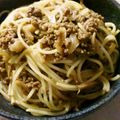 maruru-nn's cooksnap of when they made 舞茸と合いびき肉のパスタ.
