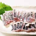 moyusu873's cooksnap of when they made タチウオの刺身三種盛り.