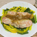 Ume星cafe's cooksnap of when they made レンジで♪　鮭のちゃんちゃん焼き風❀.