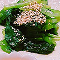 ♡ここはな♡'s cooksnap of when they made ほうれん草のナムル風うま塩和え.