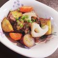 sayacarta's cooksnap of when they made サツマイモと豚肉の甘辛炒め.