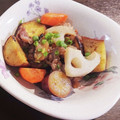 sayacarta's cooksnap of when they made サツマイモと豚肉の甘辛炒め.