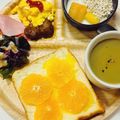 choco831's cooksnap of when they made みかんジューシー★簡単デザートトースト♪.