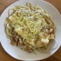 こりんママ8's cooksnap of when they made あまった麻婆豆腐deピリ辛チーズうどん♪.