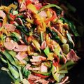 ネコロニー's cooksnap of when they made ベーコンとチンゲン菜にパプリカの中華炒め.