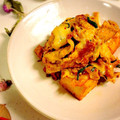 柚子♡⸝⸝⸝'s cooksnap of when they made 豚肉と厚揚げのキムチ炒めチーズのせ♪.