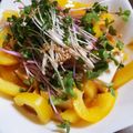 なち☆★'s cooksnap of when they made ブロッコリースプラウトと焼き豆腐のサラダ.