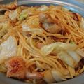 ruskkk's cooksnap of when they made 鶏とキャベツのゆずこしょうパスタ.