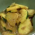 Ikukobay's cooksnap of when they made ズッキーニ大量消費　和風の甘辛醤油炒め.