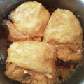 yunapi☆'s cooksnap of when they made 油揚げに卵を入れました！.