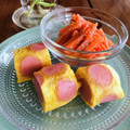 マルんちの丸顔's cooksnap of when they made わっぱ弁当＊魚肉ソーセージの水玉卵焼き.
