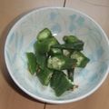 きらり流れ星's cooksnap of when they made オクラのナムル.