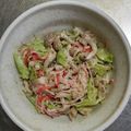 mi_co22's cooksnap of when they made レンジしめじカニカマレタス胡麻マヨサラダ.