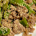 チビねこ12's cooksnap of when they made ＊万願寺とうがらしと豚肉の甘酢炒め＊.
