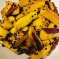 ☆S家の食卓☆'s cooksnap of when they made 簡単揚げないカリカリ大学芋☆*。.