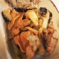 クリオネM's cooksnap of when they made 秋鮭と茄子れんこんの味噌バター醤油炒め.