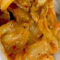ｲ憂たむむ！'s cooksnap of when they made 激辛！豚キムチー.
