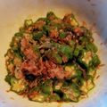 喜八＆Hacchi's cooksnap of when they made 給食メニュー　オクラかつお節あえ.