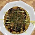 クックMAEOQI☆'s cooksnap of when they made オートミールのカリッとふわとろお好み焼き.