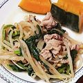たいちゃんズまま's cooksnap of when they made 豚肉とほうれん草のもやしバター醤油.
