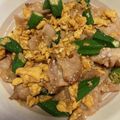 クッキングりな's cooksnap of when they made 旦那がハマったオクラと卵の和風炒め.