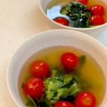 ☆capybara☆'s cooksnap of when they made 簡単＊ほうれん草とトマト＊さっぱりスープ.
