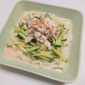 meple☆'s cooksnap of when they made ごま油香るささみときゅうりの豆乳そうめん.
