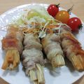 tukiyo★'s cooksnap of when they made ☼えのきの豚バラ巻き♪ポン酢炒め.