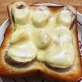 みのりっくす's cooksnap of when they made バナナ☆チーズトースト.