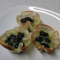 ナナプー's cooksnap of when they made 餃子の皮で黒豆チーズ☆彡.