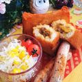 虹色♪︎ちゅーりっぷ's cooksnap of when they made カレー入り揚げ食パン.