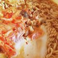 あまいこびと's cooksnap of when they made キムチのせインスタントラーメン.